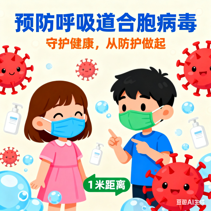 呼吸道合胞病毒插圖