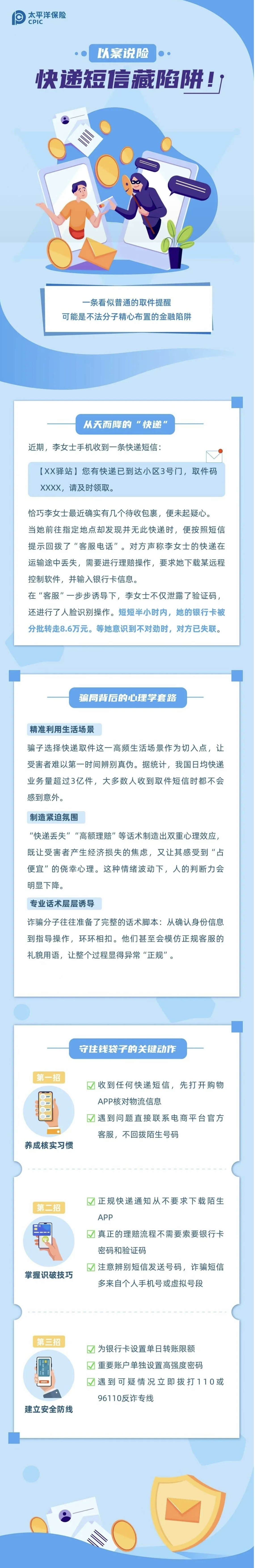 19.【以案說險(xiǎn)】快遞短信藏陷阱！