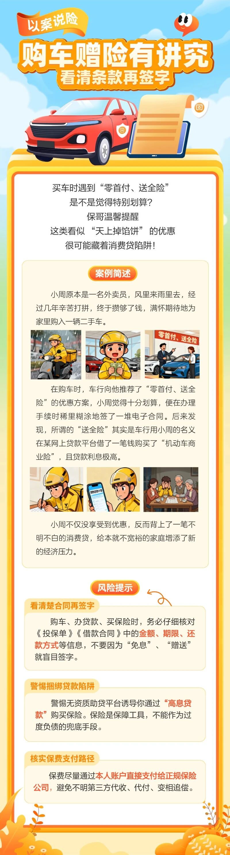 6.【以案說險】購車贈險有講究，看清條款再簽字